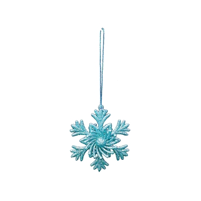 Picture of Eglīšu rotājums 10cm, gaiši zils, 3 veidi