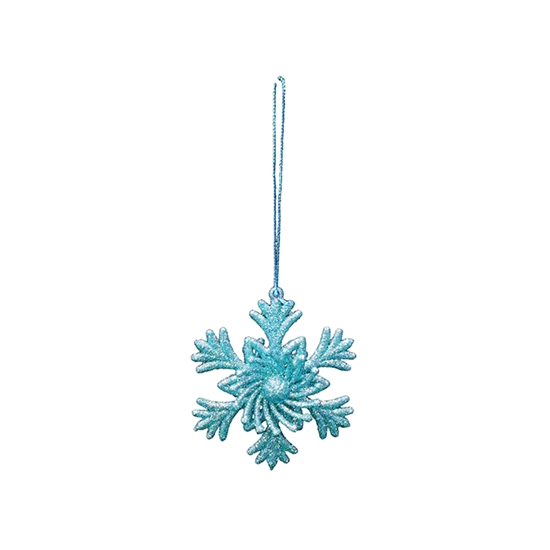 Picture of Eglīšu rotājums 10cm, gaiši zils, 3 veidi