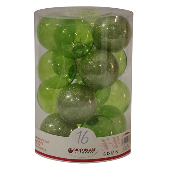 Picture of Egļu bumbas d8cm piparmētru zaļas 16gab.