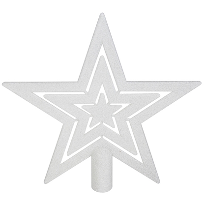 Picture of Egļu galotne Zvaigzne h21cm, balta