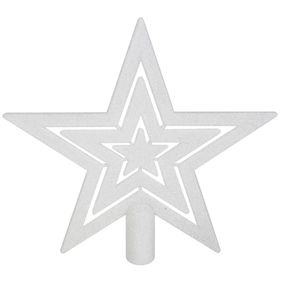 Picture of Egļu galotne Zvaigzne h21cm, balta