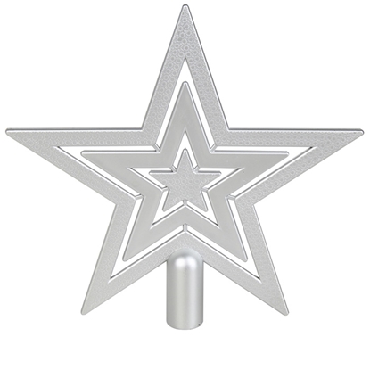 Picture of Egļu galotne Zvaigzne h21cm, sudraba