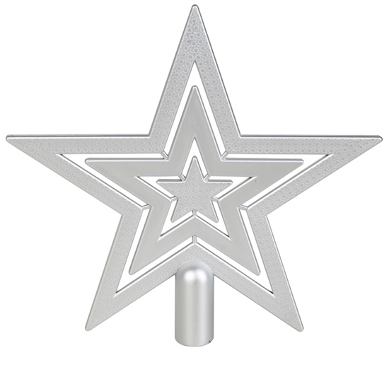 Picture of Egļu galotne Zvaigzne h21cm, sudraba