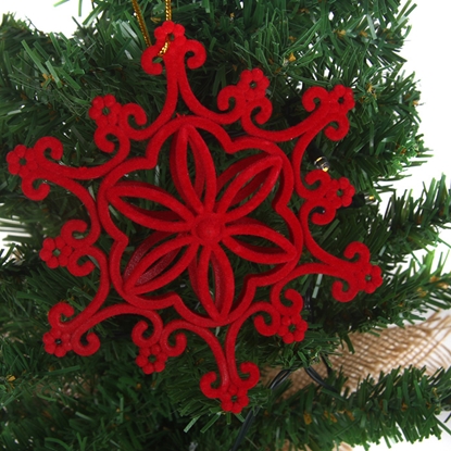 Picture of Egļu rotājums 3D sarkans, 4veidi