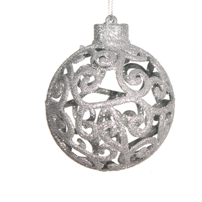 Picture of Egļu rotājums 3D sudraba, 4veidi