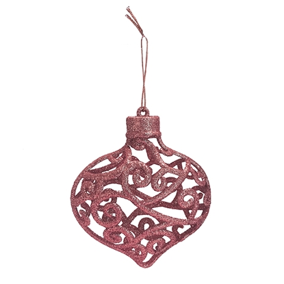 Picture of Egļu rotājums 3D, 8cm, rozā, 2 veidi