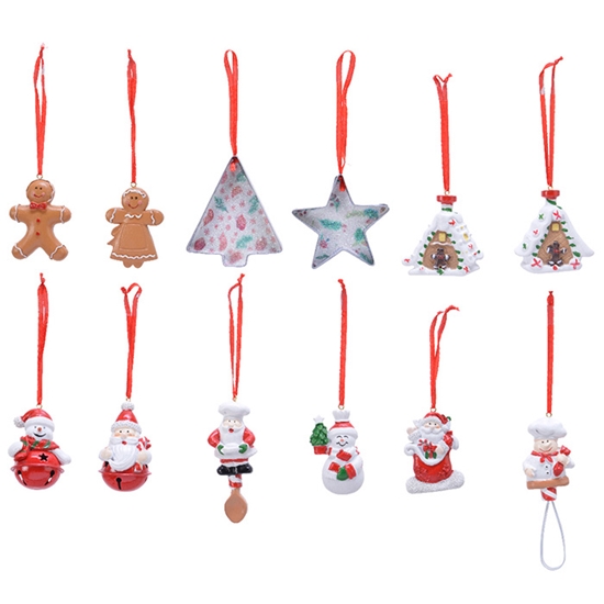 Picture of Egļu rotājums 5x6cm asorti