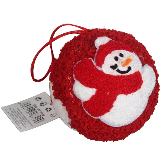 Picture of Egļu rotājums sarkans d8cm, 3veidi