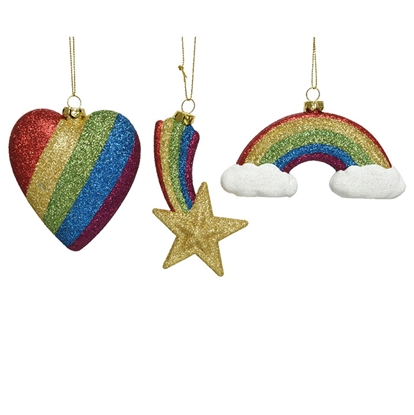 Picture of Egļu rotājums Varavīksne 11.8x5.3cm