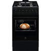 Picture of Electrolux 600.sērijas gāzes plīts ar elektrisko cepeškrāsni, melna, 50cm