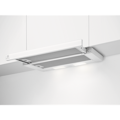Attēls no Electrolux izvelkams tvaika nosūcējs, 60 cm, balts