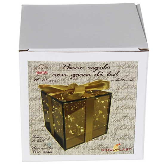 Изображение Elektrisks dekors Dāvana ar LED virteni h12cm