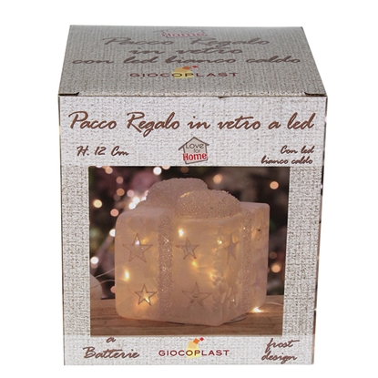 Picture of Elektrisks dekors Dāvana ar LED virteni h12cm