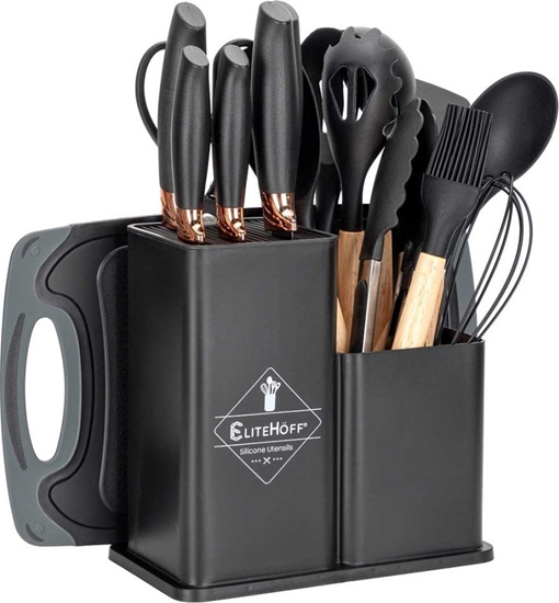 Picture of Elitehoff ZESTAW 19 ELEM. NOY I PRZYBORÓW KUCHENNYCH W STOJAKU E-6069