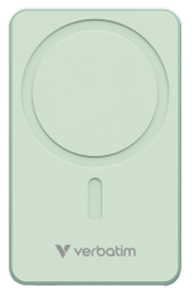Изображение Enerģijas krātuve Verbatim Charge n Go 5000mAh Magnetic Wireless Charge Green