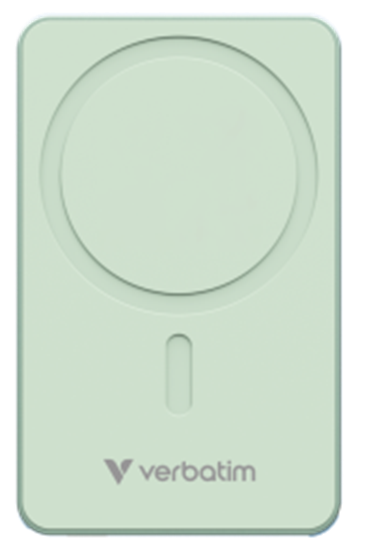 Изображение Enerģijas krātuve Verbatim Charge n Go 5000mAh Magnetic Wireless Charge Green