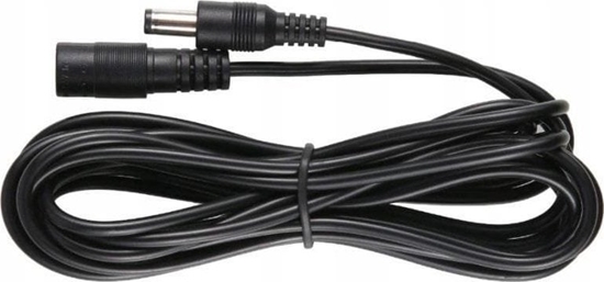 Picture of eSPe DC extension cord 5.0m two-core 2x0.5mm2 braided plug/socket 2.1x5.5 mm