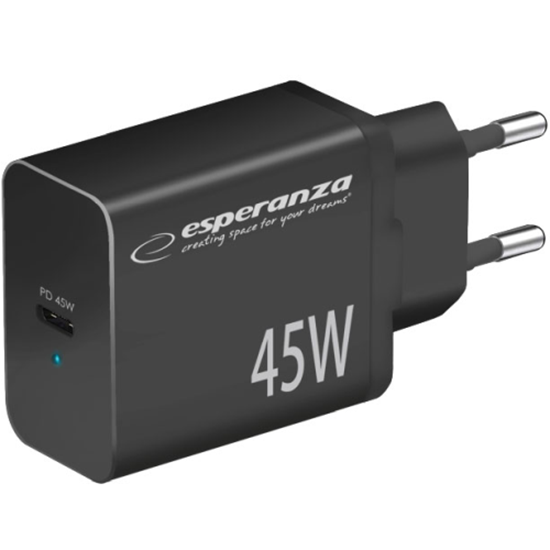 Изображение Esperanza EZC108K Wall Charger Type C 45W