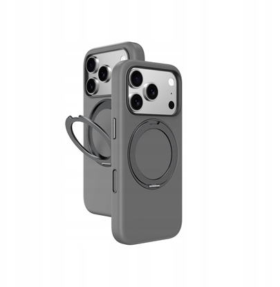 Изображение Etui AMAZINGTHING Cloudie na iPhone 17 Pro Max z podstawk - szare