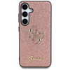 Picture of Guess Fixed Glitter Big 4G Metal Logo Case for Samsung Galaxy S25 Ultra Pink