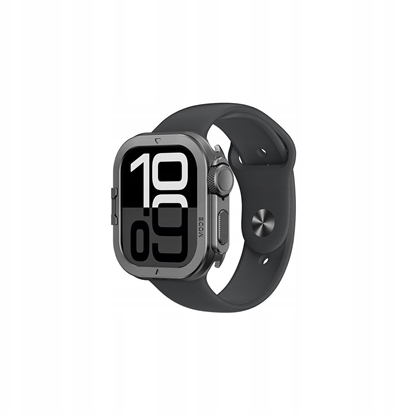 Изображение Etui metalowe AMAZINGTHING Titan Pro na Apple Watch 11 46mm aluminiowe - czarne