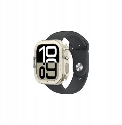 Изображение Etui metalowe AMAZINGTHING Titan Pro na Apple Watch 11 46mm aluminiowe - tytanowe