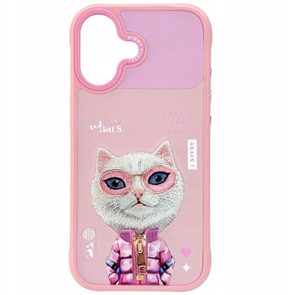 Attēls no Etui Nimmy Cool&Cute 2.0 Cat do iPhone    17 rozowy