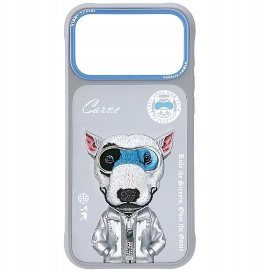 Изображение Etui Nimmy Cool&Cute 2.0 Dog do iPhone    17 Pro szary