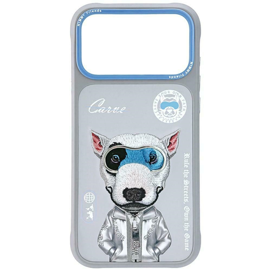 Picture of Etui Nimmy Cool&Cute 2.0 Dog do iPhone 17 Pro Max szary