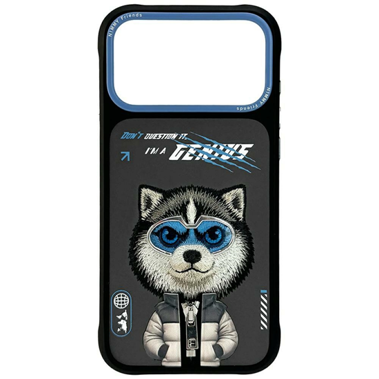 Picture of Etui Nimmy Cool&Cute 2.0 Wolf do iPhone 17 Pro Max czarny
