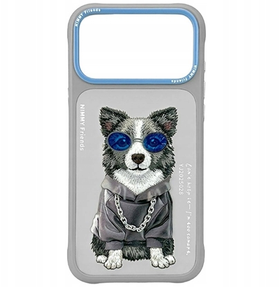 Изображение Etui Nimmy Glasses Cool Dog do iPhone 17  Pro Max szary