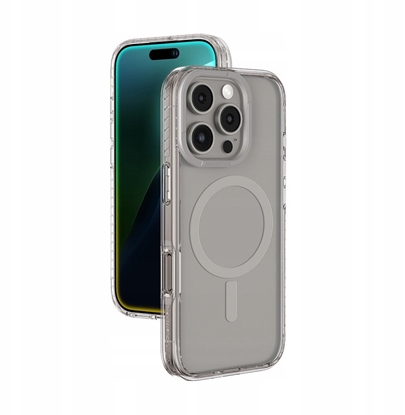 Изображение Etui silikonowe AMAZINGTHING Titan Pro Mag Case z piercieniem magnetycznym do iPhone 16 Pro Max - szare