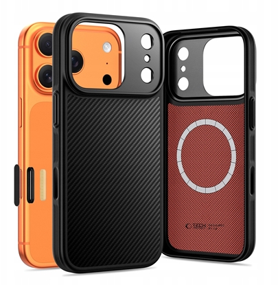 Attēls no Etui Tech-Protect Flexair Kevlar Aramid Magsafe iPhone 17 Pro Black