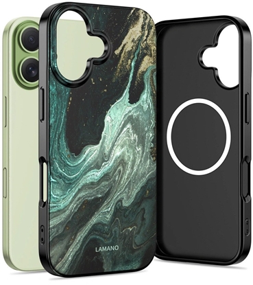 Изображение Etui Tech-Protect Flexair Lamano Magsafe iPhone 17 Verde Aura