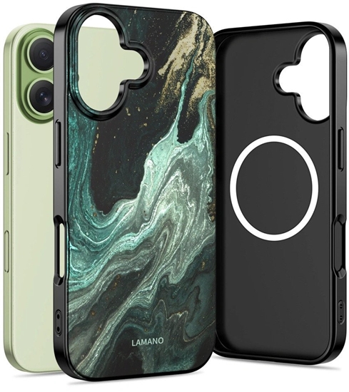 Изображение Etui Tech-Protect Flexair Lamano Magsafe iPhone 17 Verde Aura