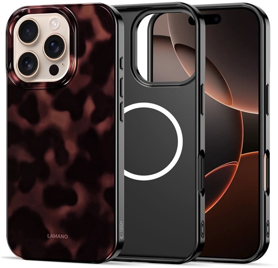 Picture of Etui Tech-Protect Lamano MagSafe do Apple iPhone 16 Pro Panther