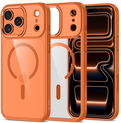 Изображение Etui Tech-Protect MagMat MagSafe do Apple iPhone 17 Pro Cosmic Orange/clear