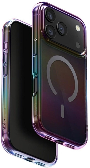 Изображение Etui UNIQ Iridescia do Apple iPhone 17 Pro MagClick Charging midnight quartz