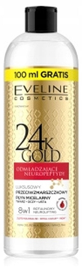 Изображение EVELINE 24k Gold Luksusowy pyn micelarny przeciwzmarszczkowy 500 ml