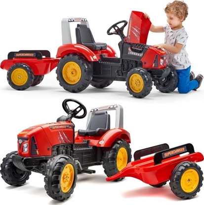 Picture of Falk Traktorek na Peday otwierany Red Supercharger od 3 lat