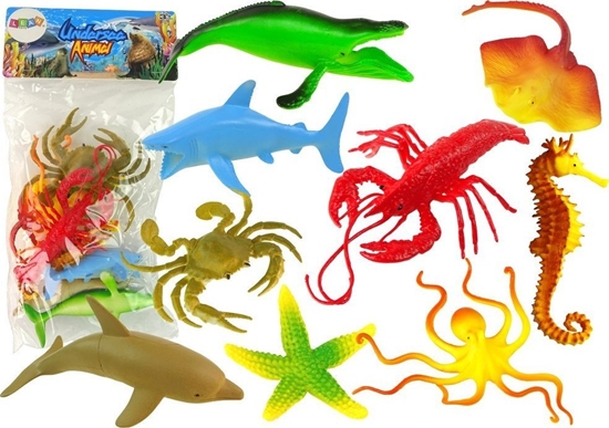 Picture of Figurka LeanToys Zestaw Figurek Zwierzt Morskich Ocean 9 Szt.