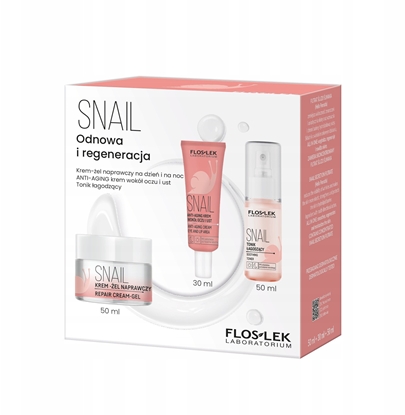 Attēls no FLOS ZEST W Snail Krem d/tw+Krem p/oczy+Tonik