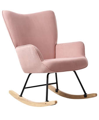 Attēls no Fotel bujany ARSET Sztruks Róowy