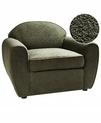 Attēls no Fotel ELLEDE Boucle Ciemnozielony