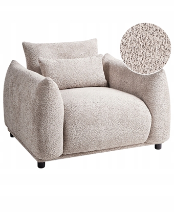 Attēls no Fotel JAMSA Boucle Beowoszary