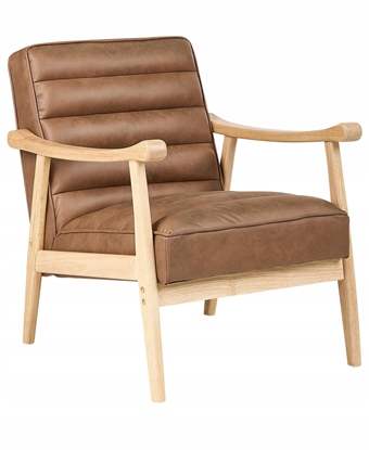 Attēls no Fotel LEKNES Ekoskóra Brzowy