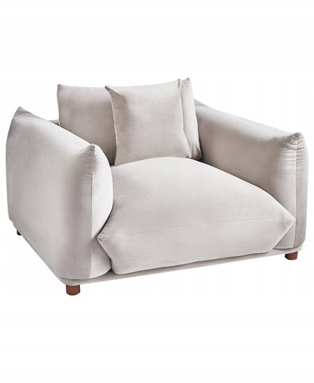 Picture of Fotel LUVOS Welur Beowoszary