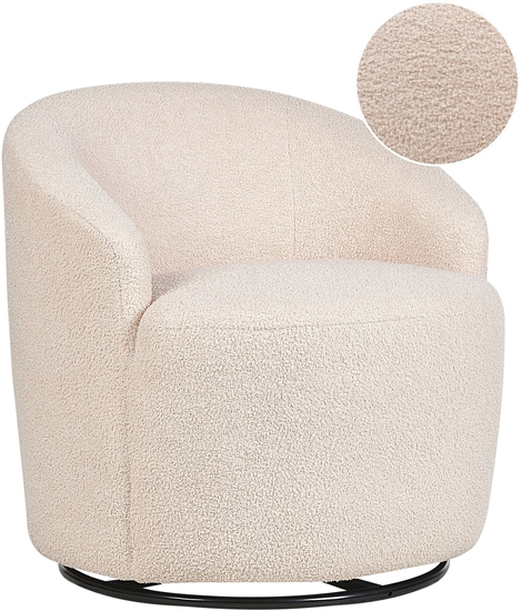 Picture of Fotel obrotowy DAVIK Boucle Beowy