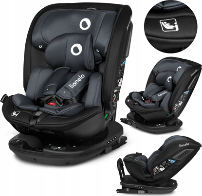Picture of Fotelik samochodowy Lionelo Fotelik samochodowy Bastiaan RWF I-Size Grey Stone 0-36 kg Lionelo