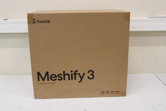 Picture of Fractal Design SALE OUT. Meshify 3 Ambience Pro RGB White TG | Meshify 3 | Ambience Pro RGB White TG Clear Tint | ATX | DAMAGED PACKAGING | Power supply included No